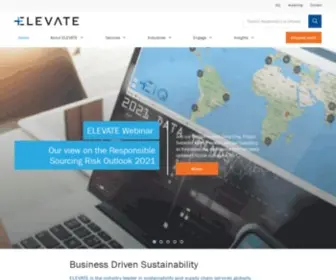 Elevatelimited.com(Business Driven Sustainability) Screenshot