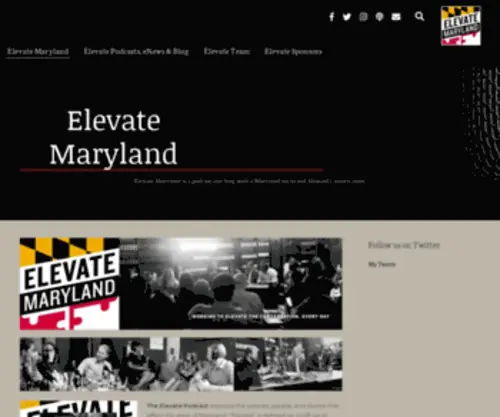 Elevatemdpodcast.com(A podcast with Maryland focus and Howard County roots) Screenshot