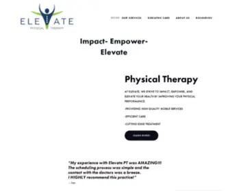 Elevateptinc.com(Elevate Physical Therapy) Screenshot