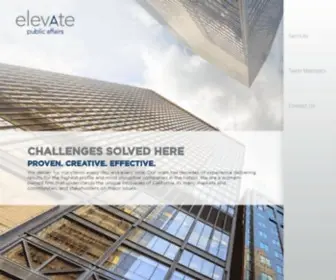 Elevatepublicaffairs.com(Public affairs) Screenshot