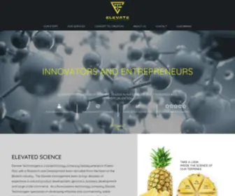 Elevatetechpr.com(Leaders in Natural Products Research and Commercialization) Screenshot