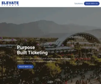 Elevatetickets.com(Purpose Built Ticketing) Screenshot