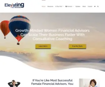 Elevatingyourbusiness.com(Women Financial Advisors Coach) Screenshot