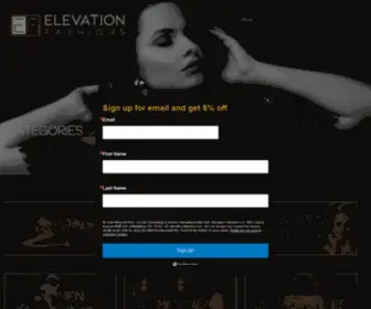 Elevation-Fashions.com(Elevation Fashions) Screenshot
