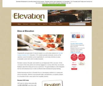 Elevationbend.com(Culinary Institute) Screenshot