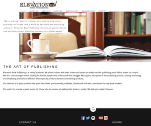 Elevationbookpublishing.com(Elevation Book Publishing) Screenshot