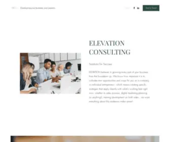 Elevationbusinessconsulting.com(Business Development Consulting Services) Screenshot