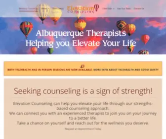 Elevationcounseling.com(Elevation Counseling in Albuquerque) Screenshot