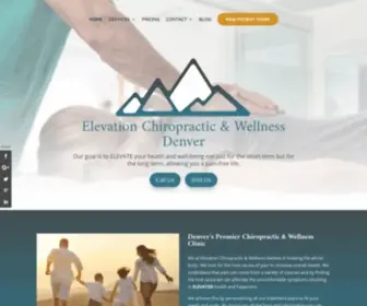 Elevationcw.com(Denver Chiropractor) Screenshot