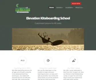 Elevationkiteboarding.com(Elevation Kiteboarding School) Screenshot