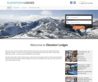 Elevationlodges.com(Elevation Lodges) Screenshot