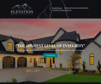 Elevationroofingtexas.com(Make sure your roof) Screenshot