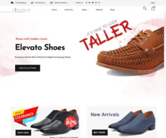 Elevatoshoes.com(Height Increasing Shoes for Men India) Screenshot