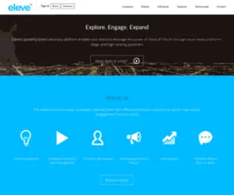 Eleve.co.in(Brand Advocacy) Screenshot