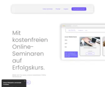 Elevel-Academy.de(Kostenlose Online Seminare mit Zertifikat) Screenshot