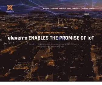 Eleven-X.com(Wireless, real-time IoT solutions that are cost-effective, easy-to-use, scalable and deliver real ROI) Screenshot