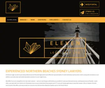 Elevenlegal.com.au(Eleven Legal) Screenshot