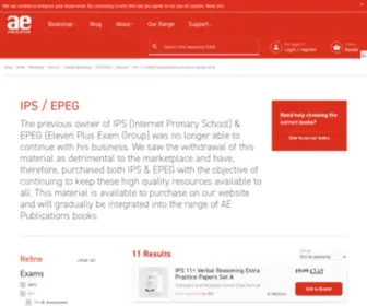 Elevenplus.com(AE Publications) Screenshot