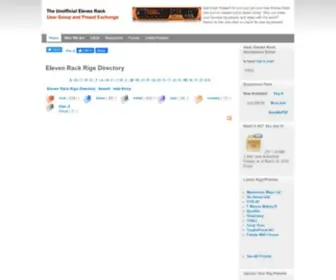 Elevenrackpresets.com(Eleven Rack Rigs Directory) Screenshot
