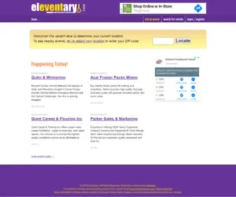 Eleventary.com(Free nationwide event listings) Screenshot