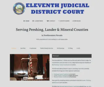 EleventhJudicialdistrict.com(Eleventh Judicial District Court of Northern Nevada) Screenshot