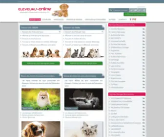 Eleveurs-Online.be(Eleveurs de chiens et de chats en Belgique) Screenshot