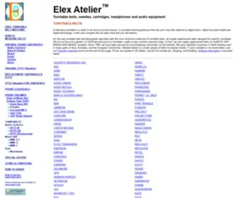 Elexatelier.com(Turntable belt) Screenshot