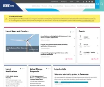 Elexon.co.uk(Delivering the Balancing and Settlement Code (BSC)) Screenshot