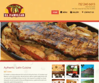 Elfamiliar.com(El Familiar Restaurant in Toms River NJ) Screenshot