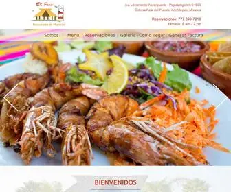 Elfaromariscos.com(El Faro Restaurante de Mariscos) Screenshot