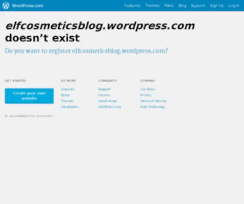Elfcosmeticsblog.co.uk(Cosmetics blog) Screenshot