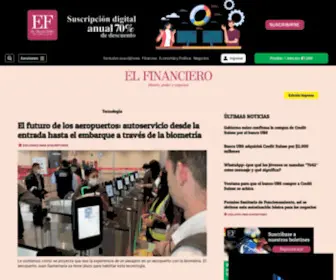Elfinancierocr.com(El Financiero de Costa Rica) Screenshot
