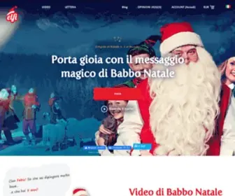 Elfisanta.it(Lettera di Babbo Natale e il video originale di Santa Claus) Screenshot