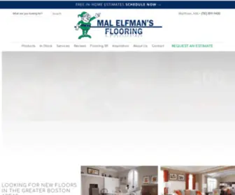 Elfmans.com(Flooring store in Greater Boston) Screenshot