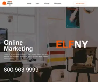 Elfny.com(Elfny Marketing best web design & online marketing company NYC) Screenshot