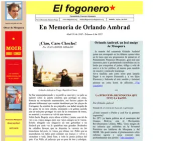 Elfogonero.org(El fogonero periódico del pensamiento Francisco Mosquera Dir) Screenshot