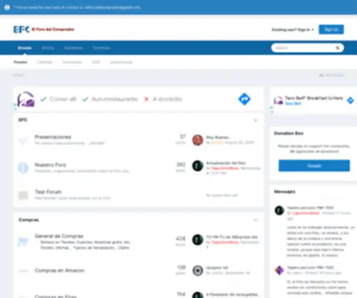 Elforodelcomprador.es(El Foro del Comprador) Screenshot
