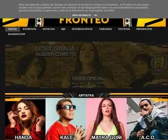 Elfronteo.com(Pagina urbana de promocion y distribucion musical) Screenshot