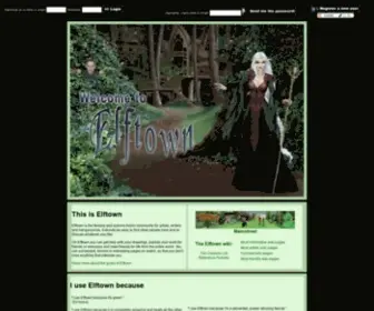 Elftown.com(The fantasy & science fiction community) Screenshot