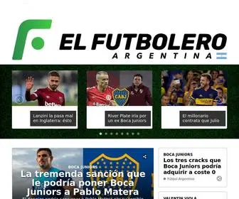 Elfutbolero.com.ar(El Futbolero Argentina) Screenshot