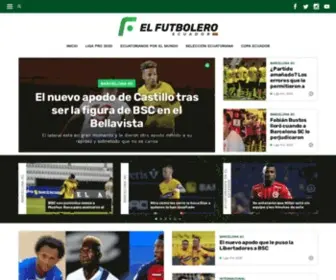 Elfutbolero.com.ec(El Futbolero) Screenshot