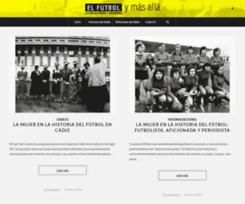 Elfutbolymasalla.com(El fútbol y más allá) Screenshot