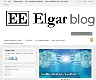 Elgar.blog(ElgarBlog from Edward Elgar Publishing) Screenshot