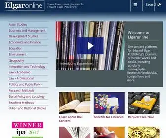 Elgaronline.com(Elgaronline from Edward Elgar Publishing) Screenshot