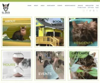 Elgatocoffeehouse.com(El Gato Coffeehouse & Cat Cafe) Screenshot