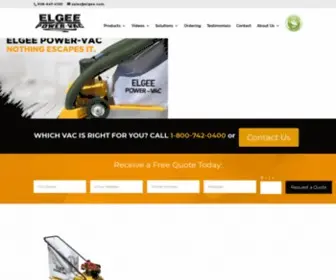 Elgee.com(Industrial and Commercial Vacuums and Sweepers) Screenshot