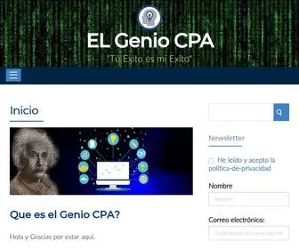 ElgeniocPa.com(Inicio Einstein) Screenshot