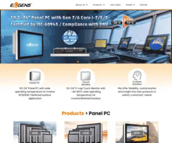 Elgens.com.tw(Panel PC) Screenshot