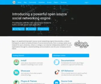 ELGG.org(Open source social networking) Screenshot