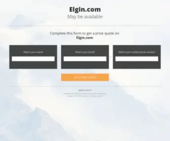 Elgin.com(The Leading Elgin Site on the Net) Screenshot